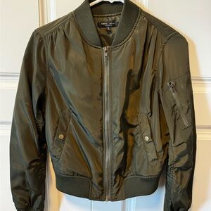 Olive Bomber Jacket